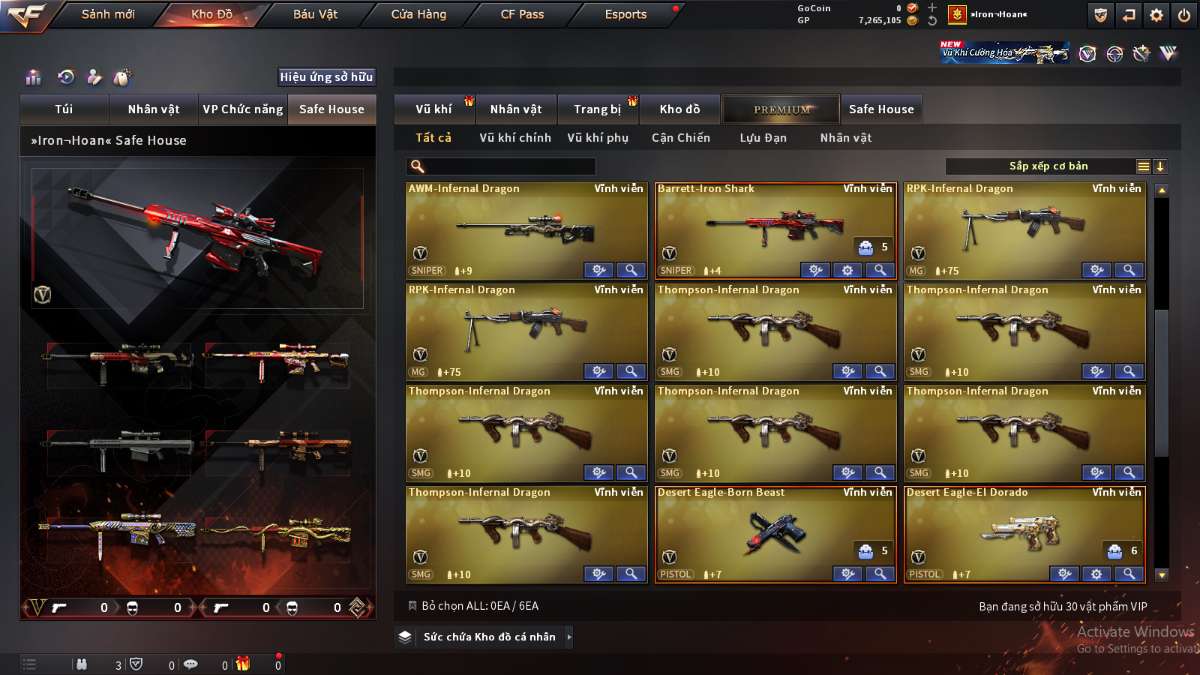 shop acc cf uy tin gia re